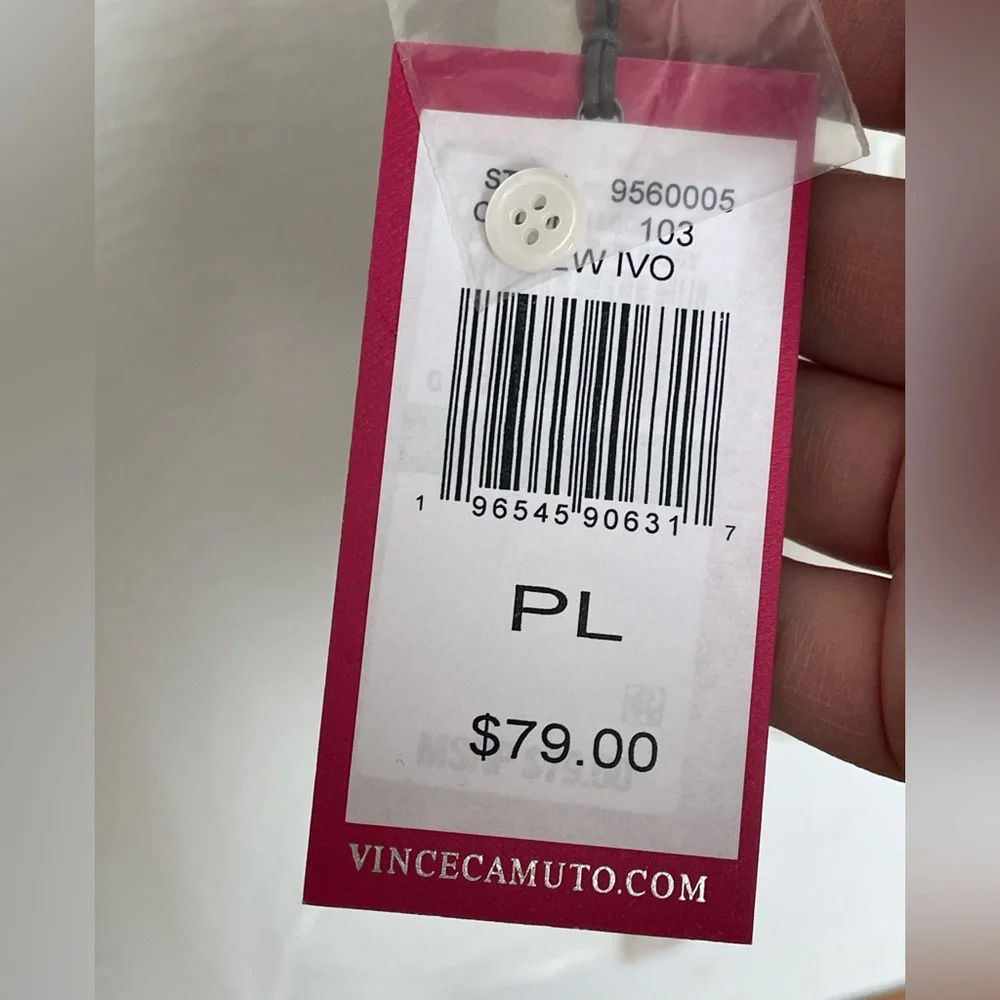 Vince Camuto, ruffle sleeve blouse size PL - Picture 8 of 9